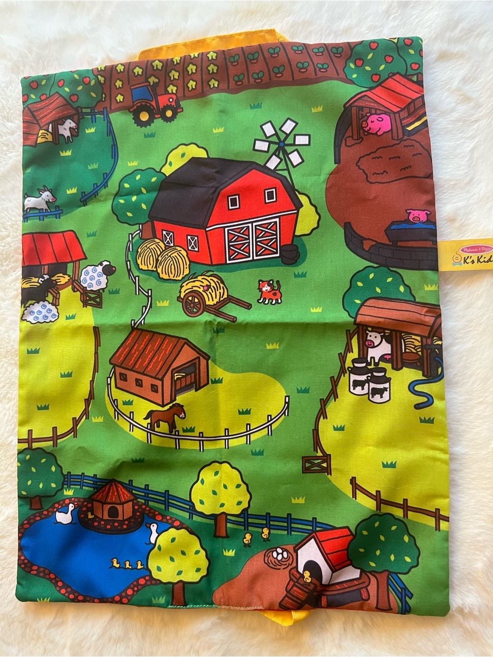Melissa & Doug Farm Play Mat #9216 Take-Along Farm Vintage Toy MAT ONLY